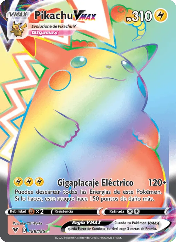 Pikachu VMAX · Voltaje Vívido 188/185
