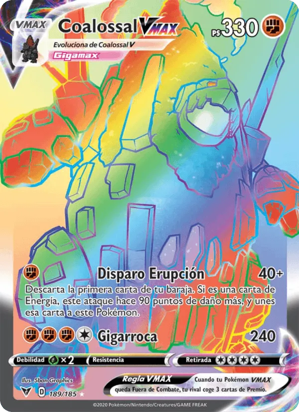 Coalossal VMAX · Voltaje Vívido 189/185