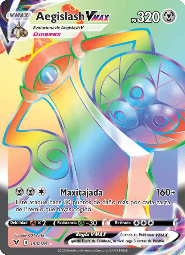 Aegislash VMAX · Voltaje Vívido 190/185