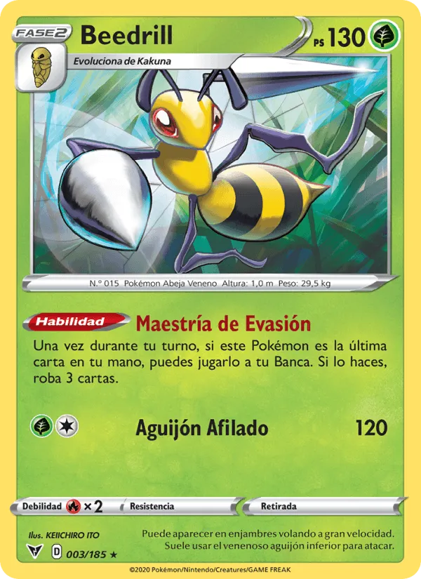 Beedrill · Voltaje Vívido 3/185