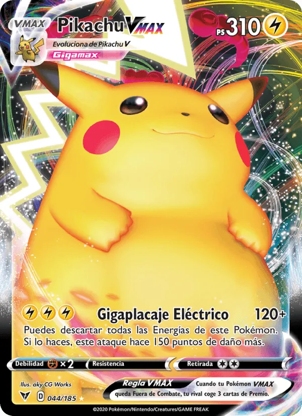 Pikachu VMAX · Voltaje Vívido 44/185