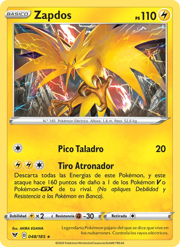 Zapdos · Voltaje Vívido 48/185