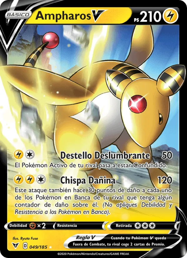 Ampharos V · Voltaje Vívido 49/185