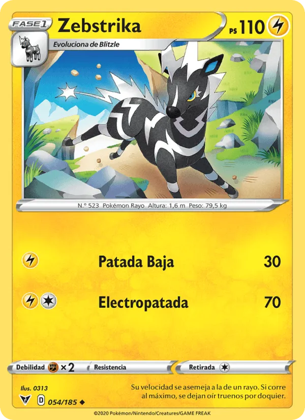 Zebstrika · Voltaje Vívido 54/185