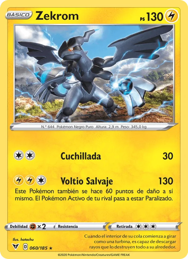 Zekrom · Voltaje Vívido 60/185