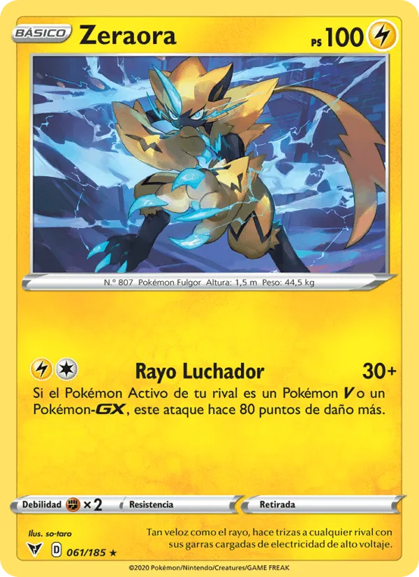 Zeraora · Voltaje Vívido 61/185