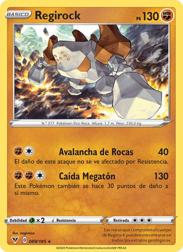 Regirock · Voltaje Vívido 89/185