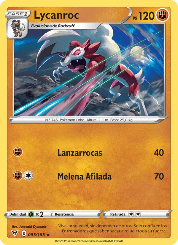 Lycanroc · Voltaje Vívido 95/185