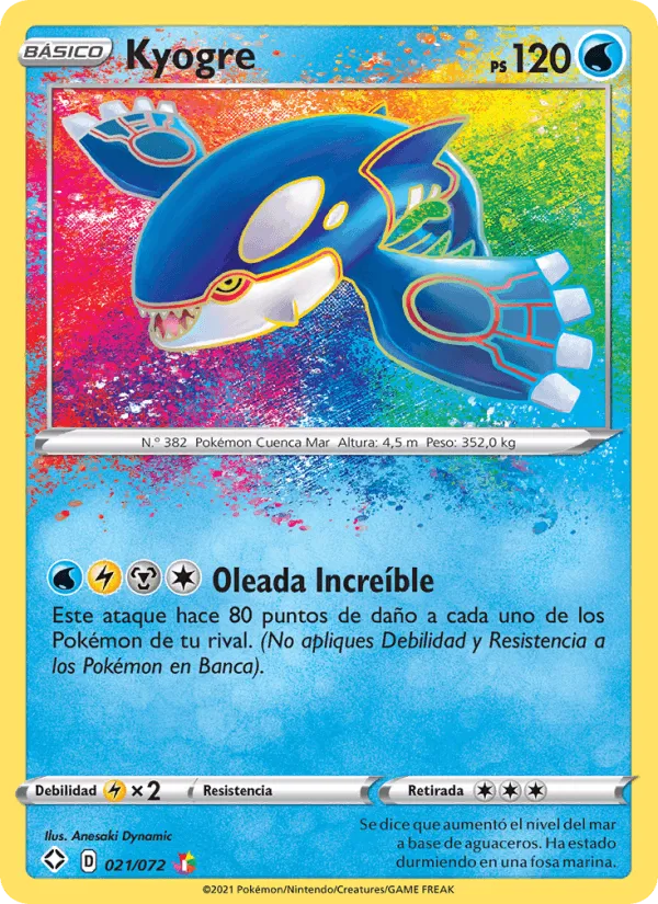 Kyogre · Destinos Brillantes 21/72