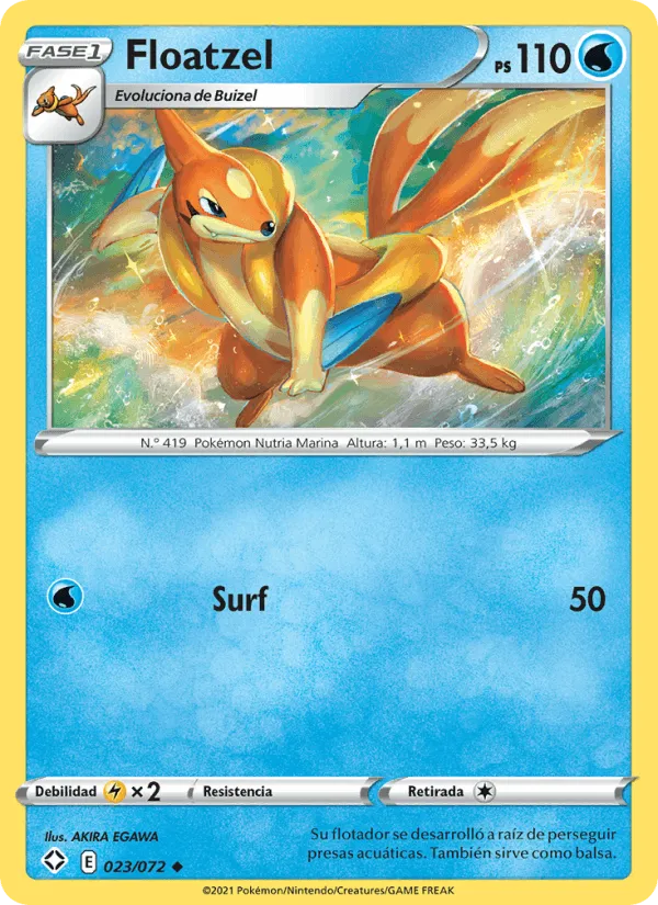 Floatzel · Destinos Brillantes 23/72