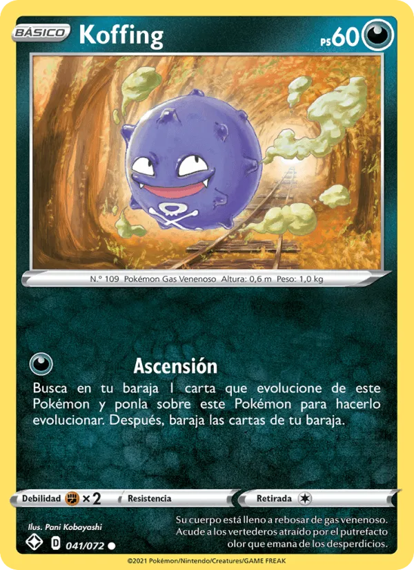 Koffing · Destinos Brillantes 41/72