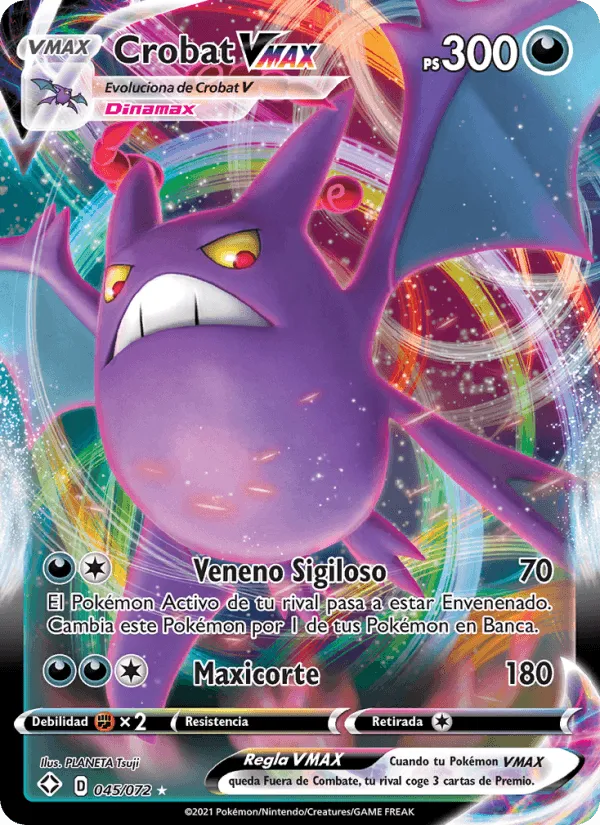 Crobat VMAX · Destinos Brillantes 45/72