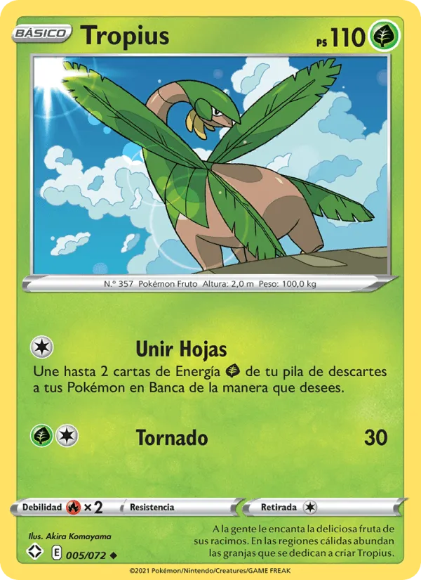 Tropius · Destinos Brillantes 5/72