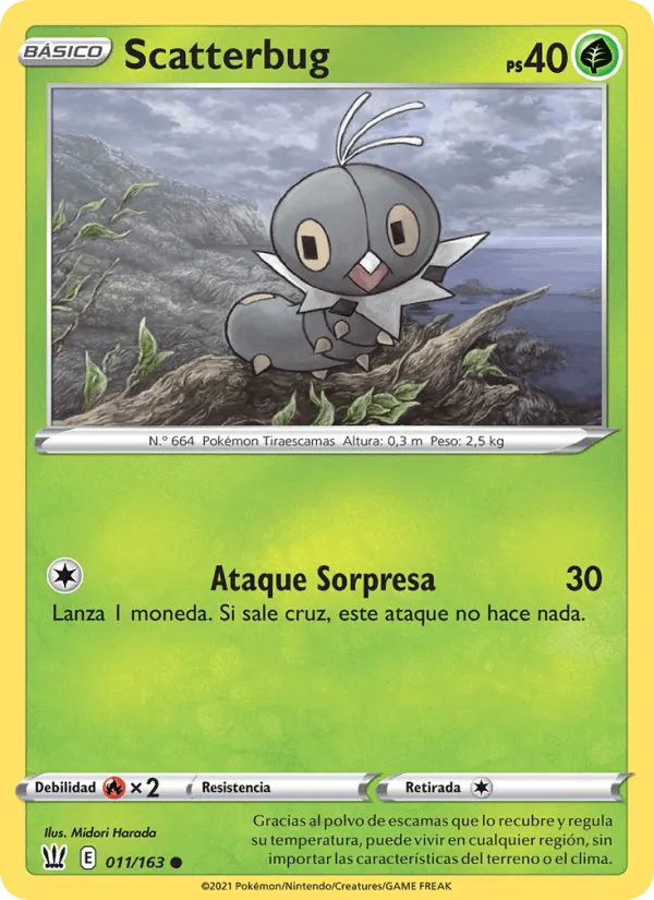 Scatterbug · Estilos de Combate 11/163