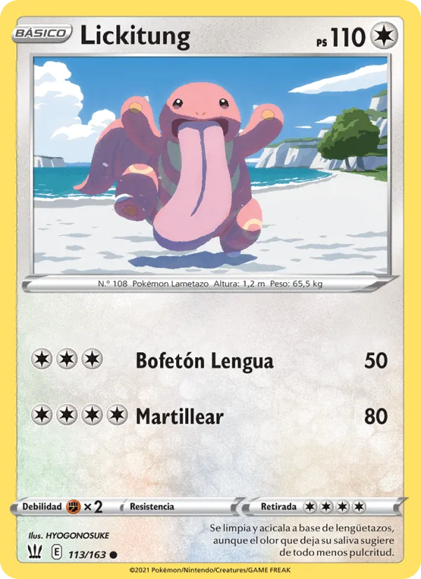 Lickitung · Estilos de Combate 113/163