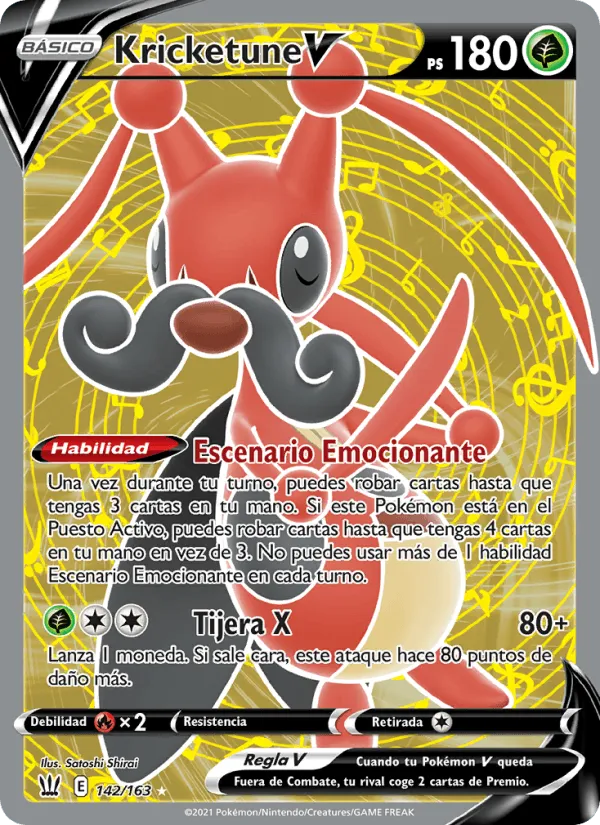 Kricketune V · Estilos de Combate 142/163