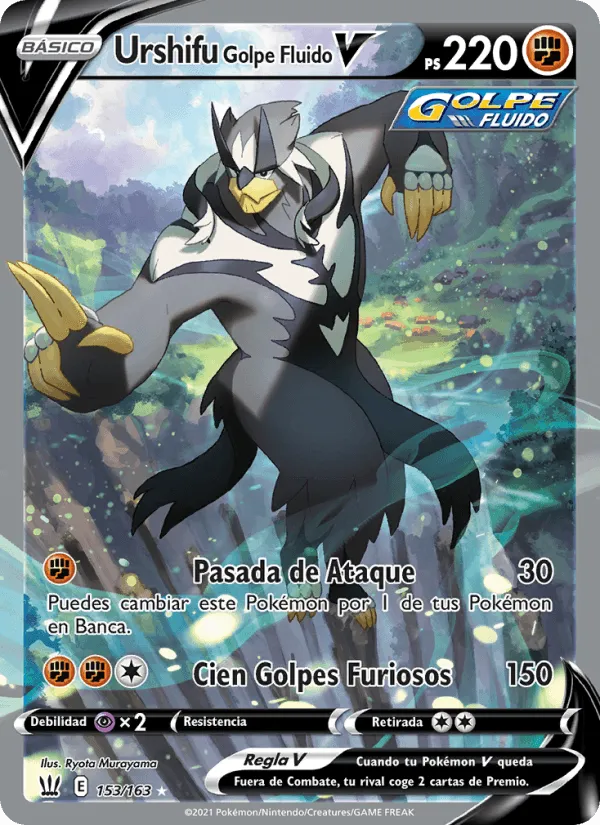 Urshifu Golpe Fluido V · Estilos de Combate 153/163