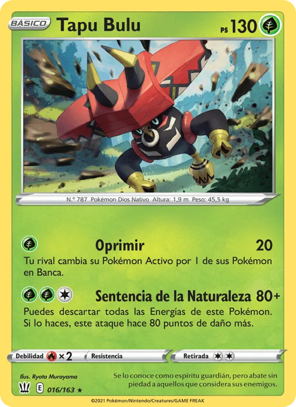 Tapu Bulu · Estilos de Combate 16/163