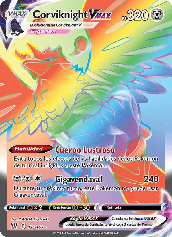 Corviknight VMAX · Estilos de Combate 171/163