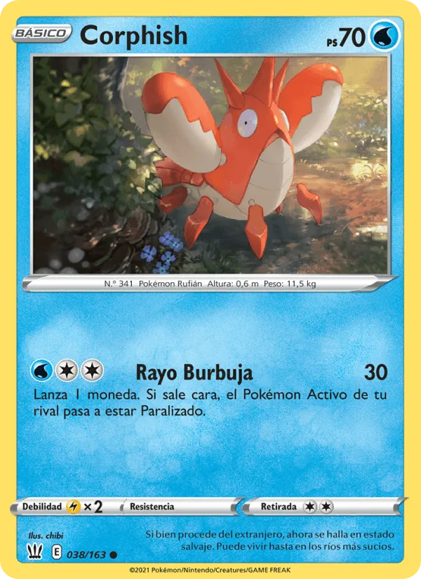 Corphish · Estilos de Combate 38/163
