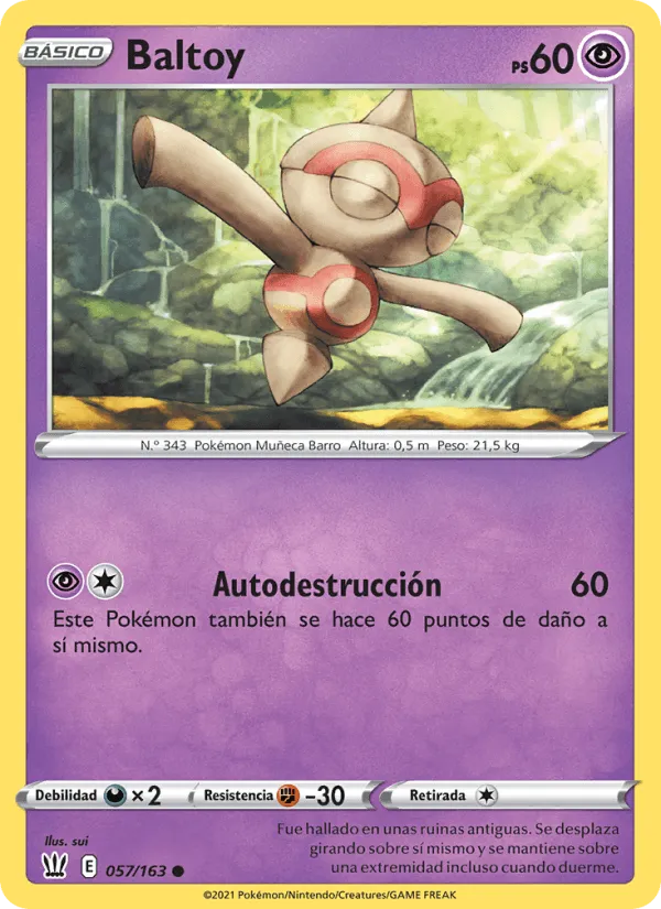 Baltoy · Estilos de Combate 57/163
