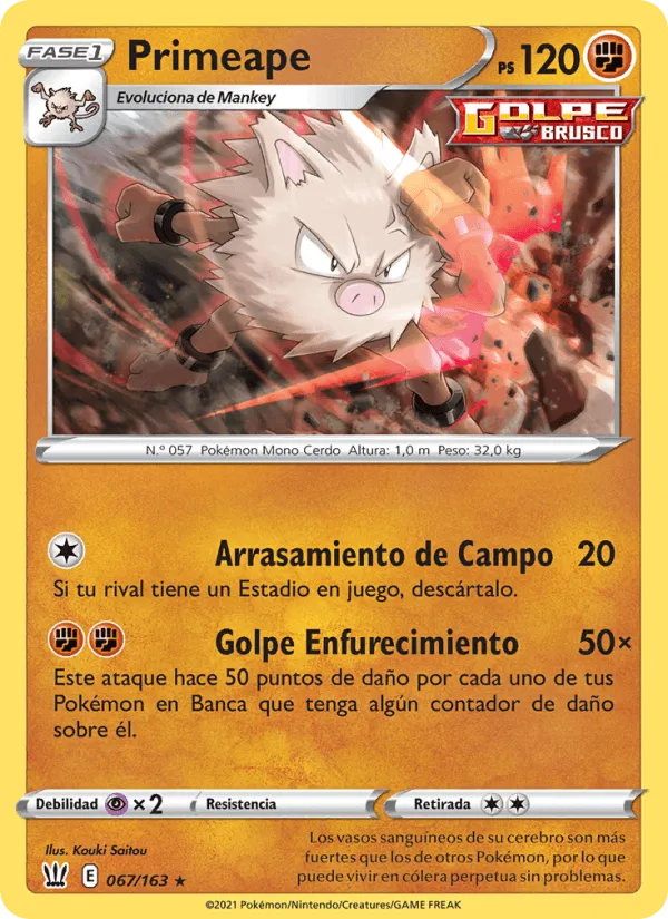 Primeape · Estilos de Combate 67/163