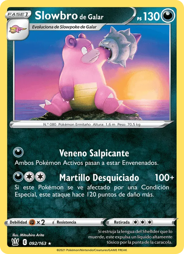 Slowbro de Galar · Estilos de Combate 92/163
