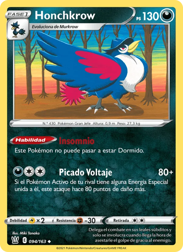Honchkrow · Estilos de Combate 94/163