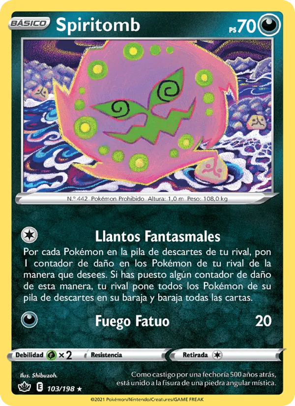 Spiritomb · Reinado Escalofriante 103/198