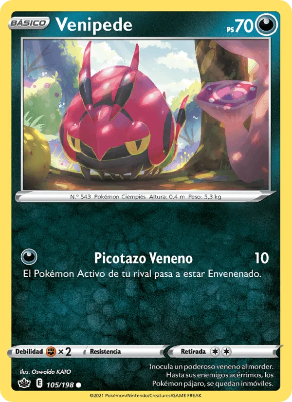 Venipede · Reinado Escalofriante 105/198