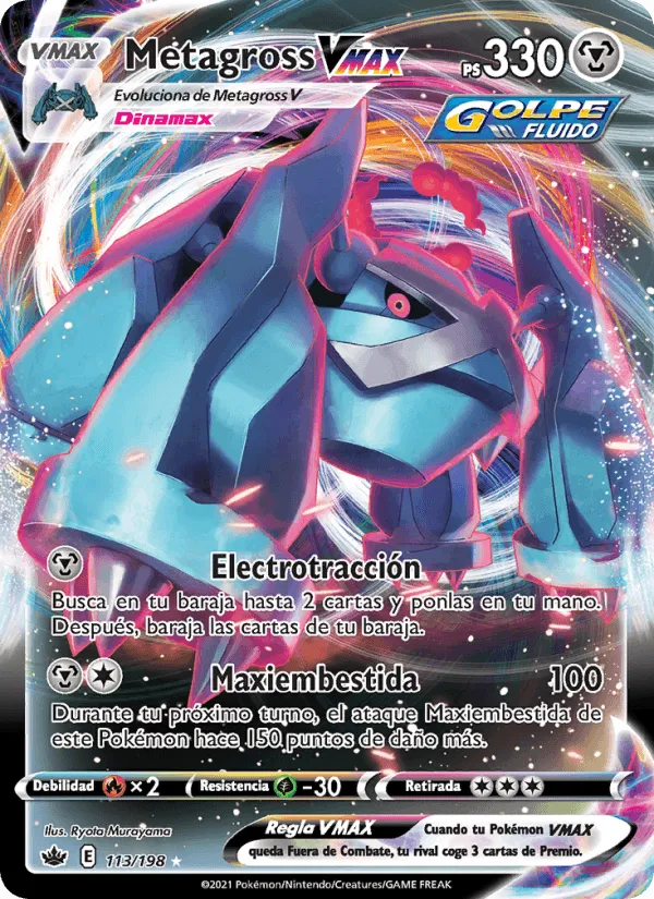 Metagross VMAX · Reinado Escalofriante 113/198