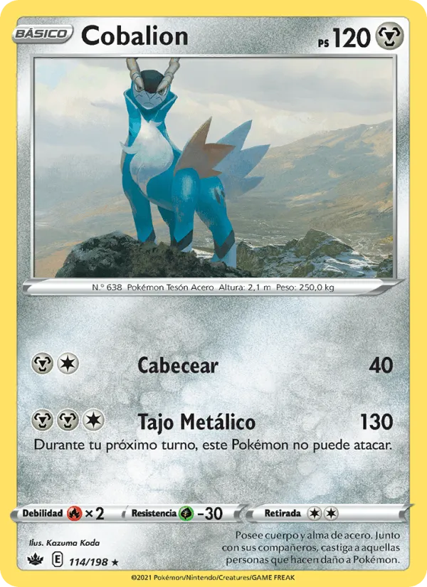 Cobalion · Reinado Escalofriante 114/198