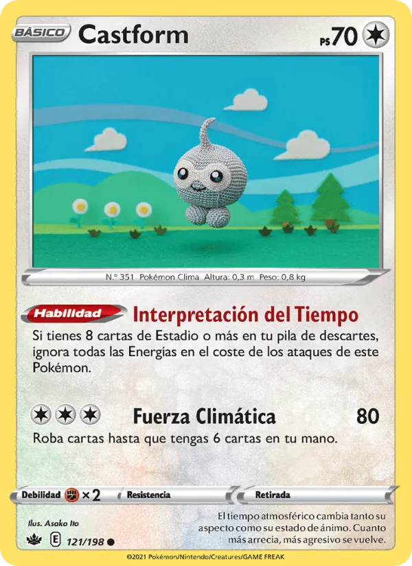 Castform · Reinado Escalofriante 121/198