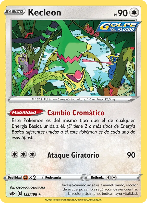 Kecleon · Reinado Escalofriante 122/198