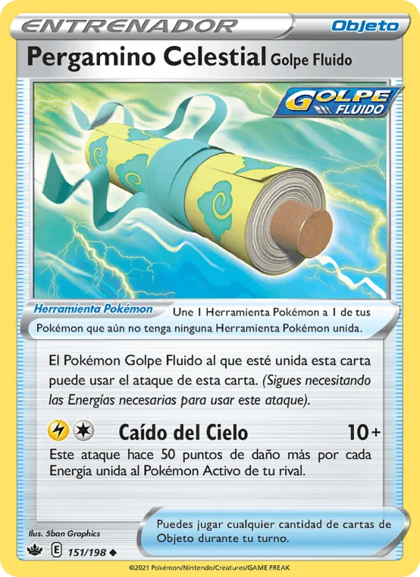 Pergamino Celestial Golpe Fluido · Reinado Escalofriante 151/198