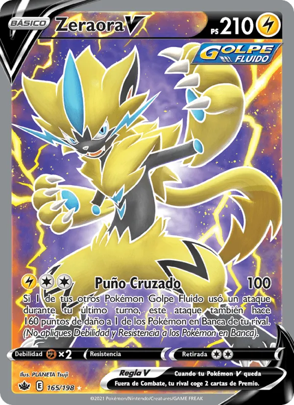 Zeraora V · Reinado Escalofriante 165/198