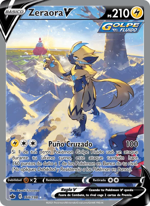 Zeraora V · Reinado Escalofriante 166/198