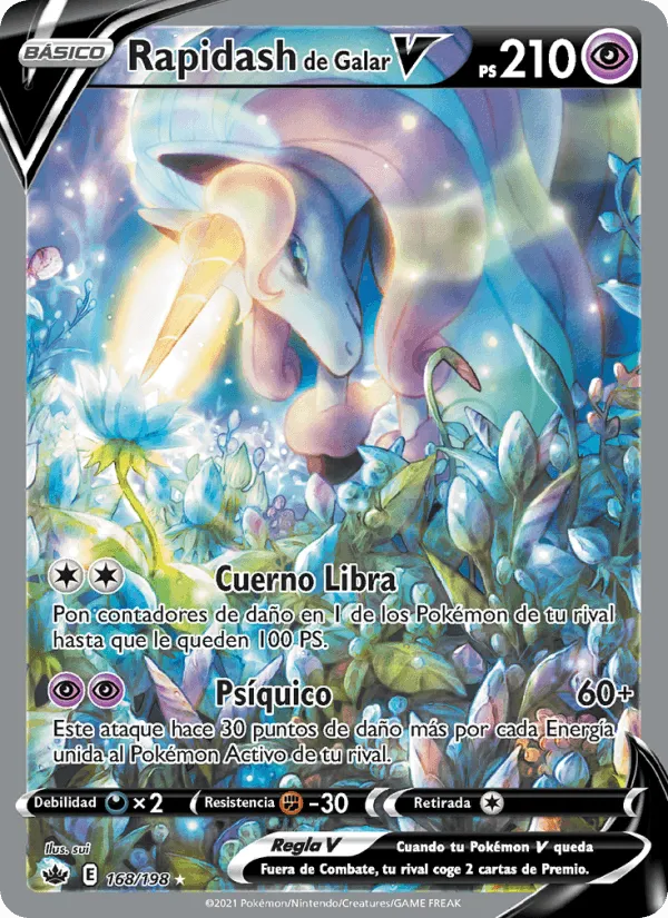 Rapidash de Galar V · Reinado Escalofriante 168/198