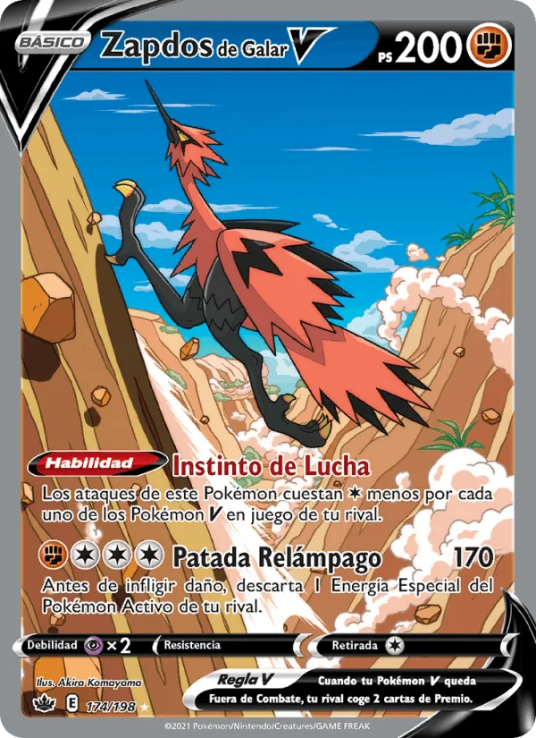 Zapdos de Galar V · Reinado Escalofriante 174/198