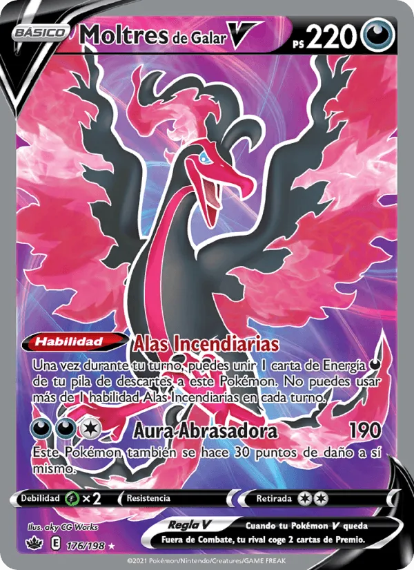 Moltres de Galar V · Reinado Escalofriante 176/198