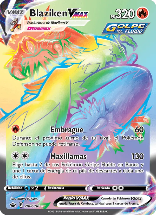 Blaziken VMAX · Reinado Escalofriante 200/198