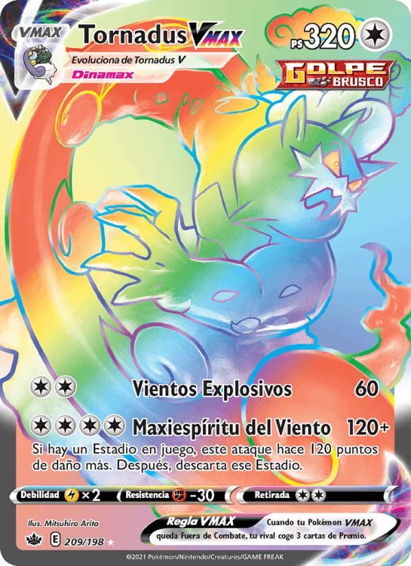 Tornadus VMAX · Reinado Escalofriante 209/198