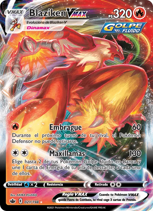 Blaziken VMAX · Reinado Escalofriante 21/198