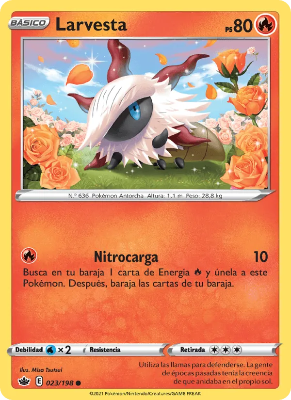 Larvesta · Reinado Escalofriante 23/198