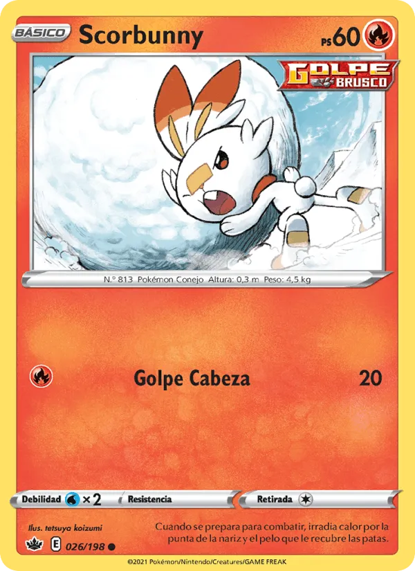 Scorbunny · Reinado Escalofriante 26/198