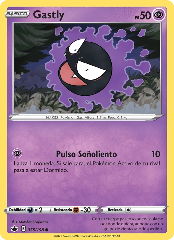 Gastly · Reinado Escalofriante 55/198