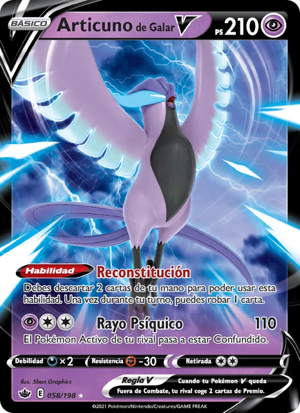 Articuno de Galar V · Reinado Escalofriante 58/198