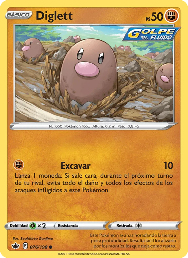 Diglett · Reinado Escalofriante 76/198