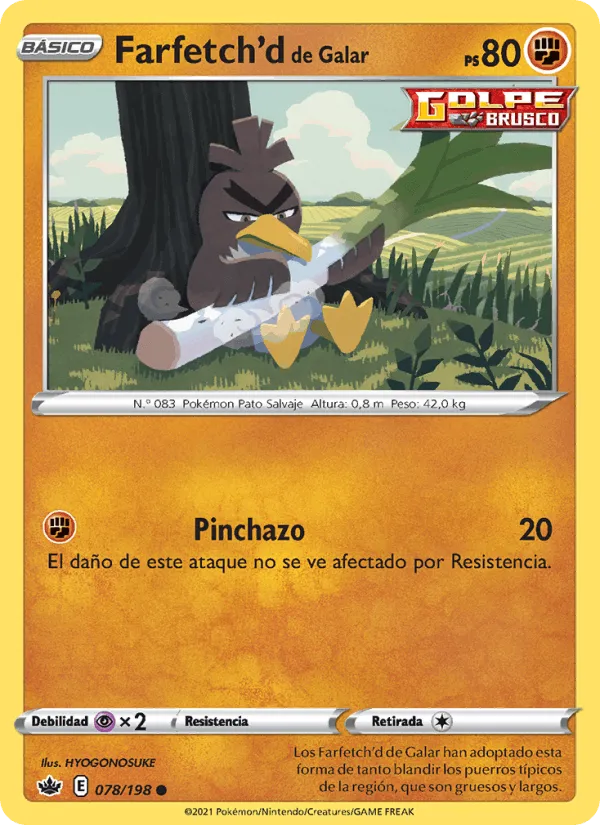 Farfetch'd de Galar · Reinado Escalofriante 78/198
