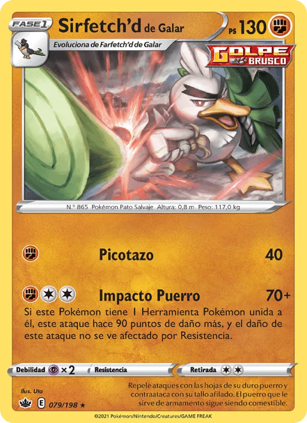 Sirfetch'd de Galar · Reinado Escalofriante 79/198
